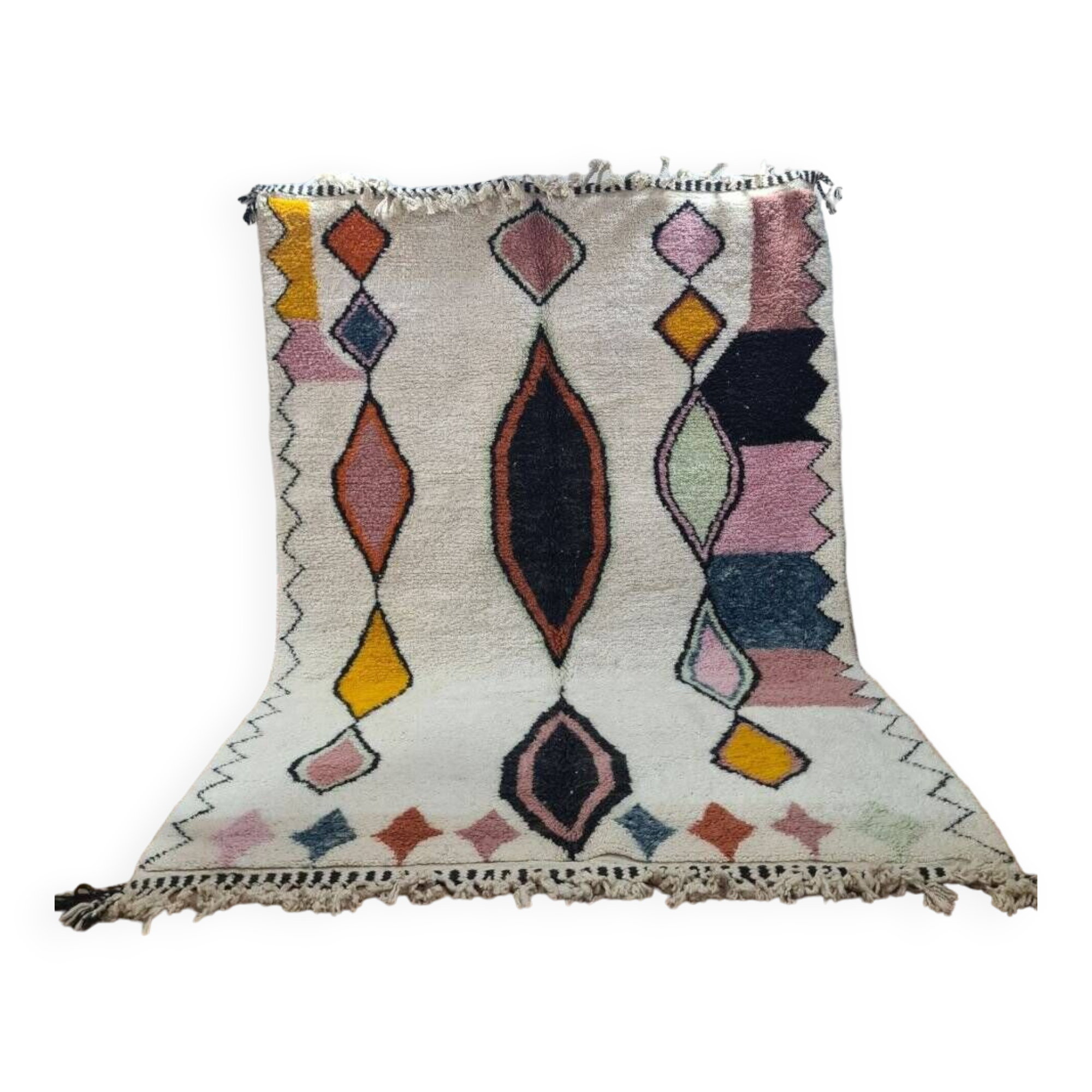 Handmade wool Berber rug 300X200 cm