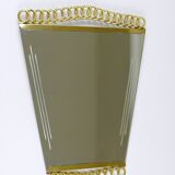 Josef Frank Attr. Mid-Century Brass Loop Wall Mirror, Austria, 1950s