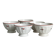 Set of 5 small ceramic bowls