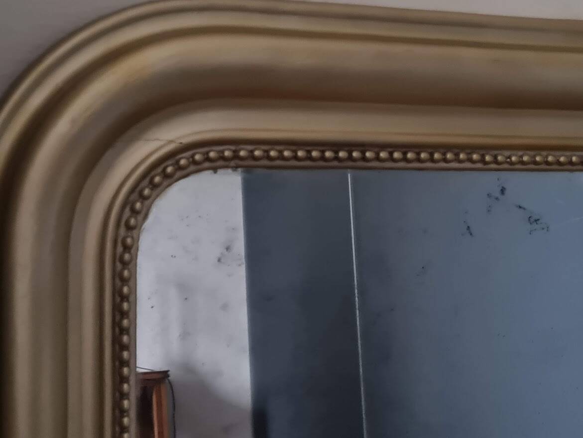 Antique gilt Louis Philippe mirror, 88 x 72