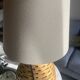 Large wooden honeycomb floor lamp