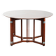Round Art Deco design dining table for 4 people in good condition