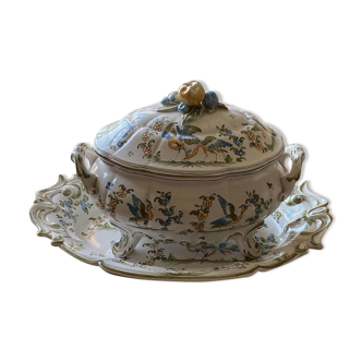 Moustiers earthenware soup tureen