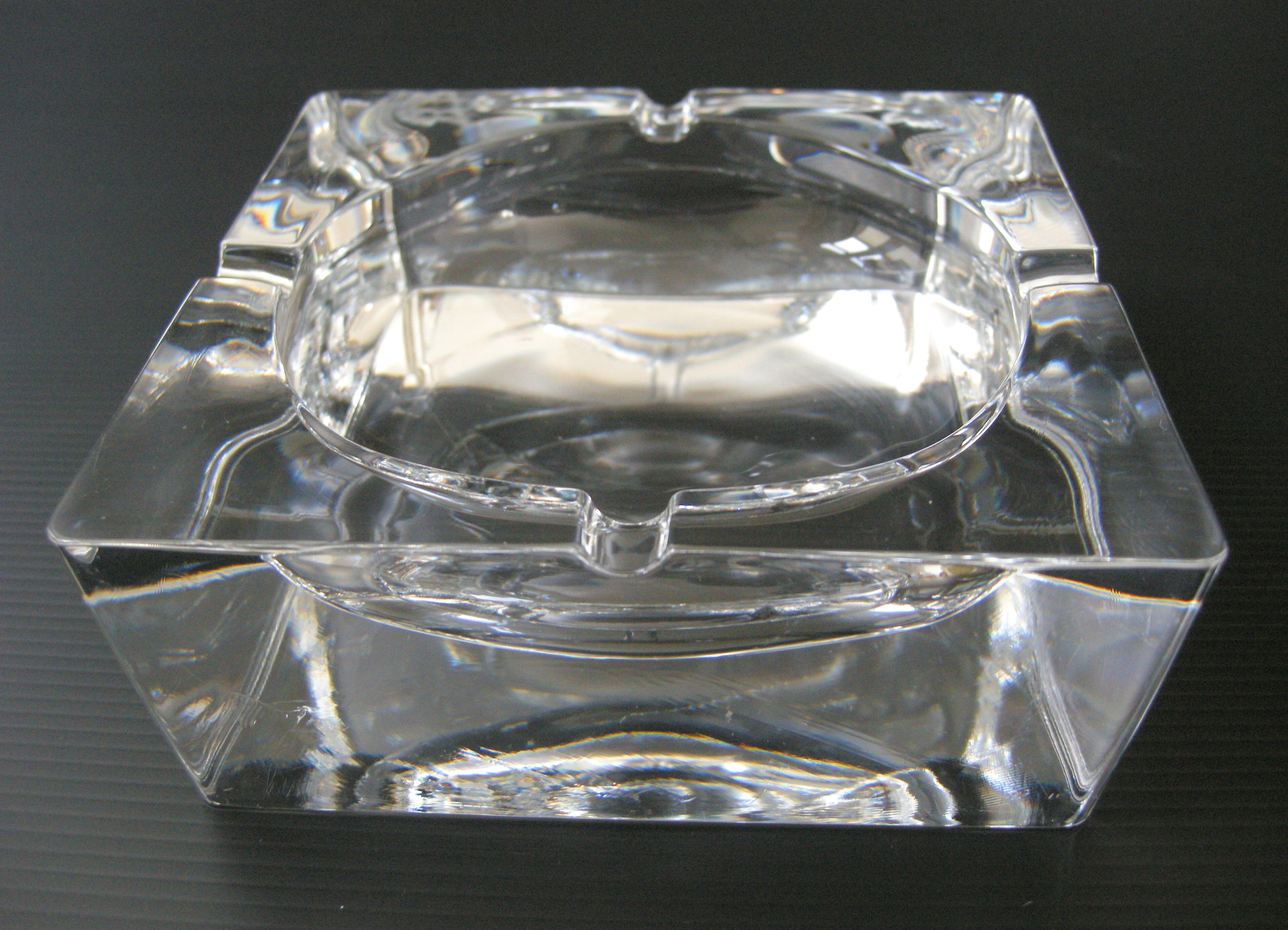 Cendrier verre vintage 1970