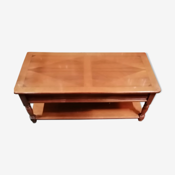 Living room table with two drawers