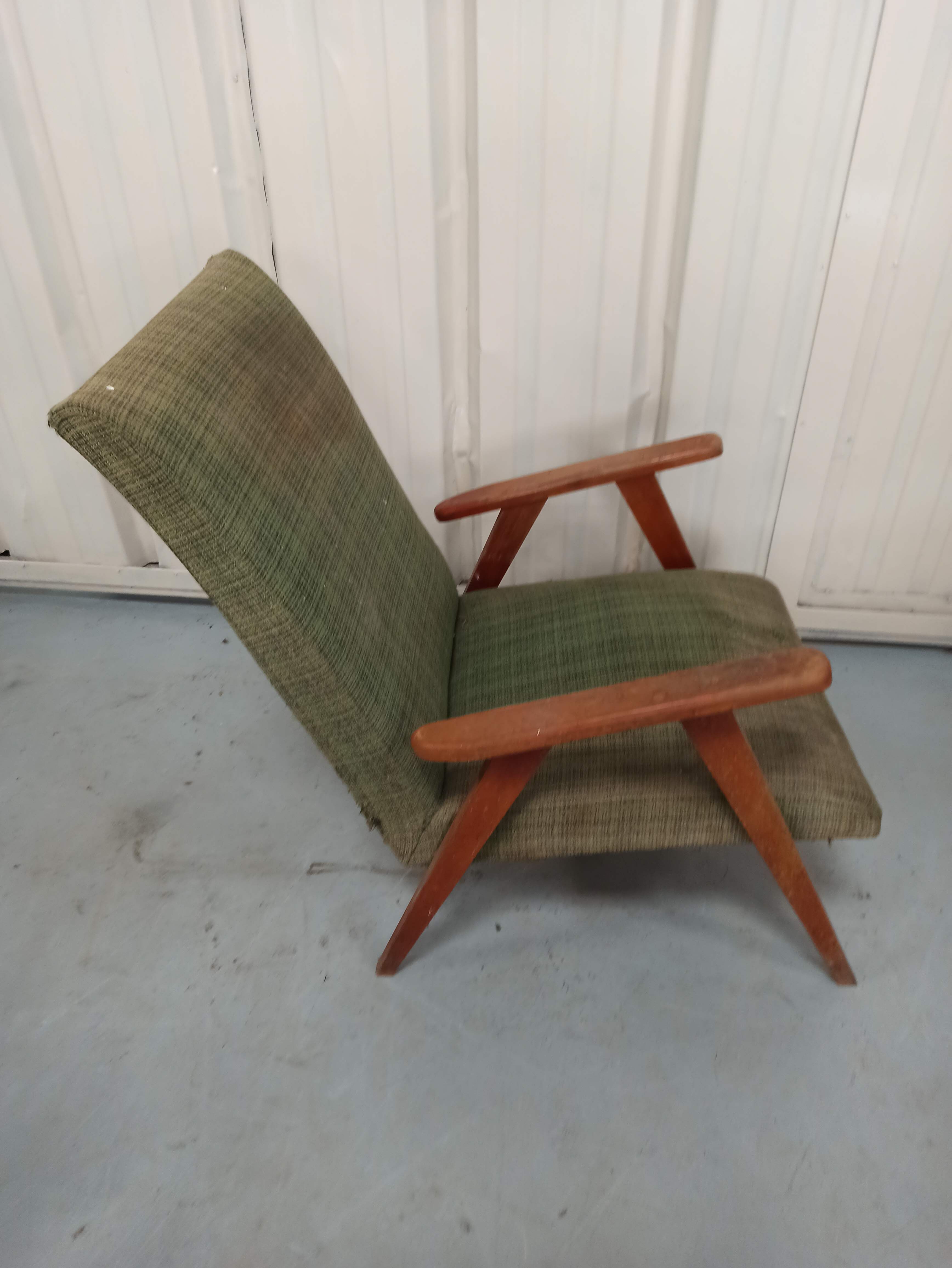 Set 3 armchairs compass feet