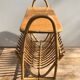 Rattan magazine rack and table