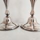 Pair of silver metal candlesticks