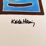 1990 Keith Haring Limited Edition Lithograph numbered in pencil.