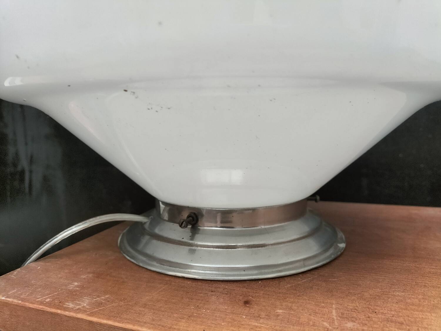 Pair of opaline lamps