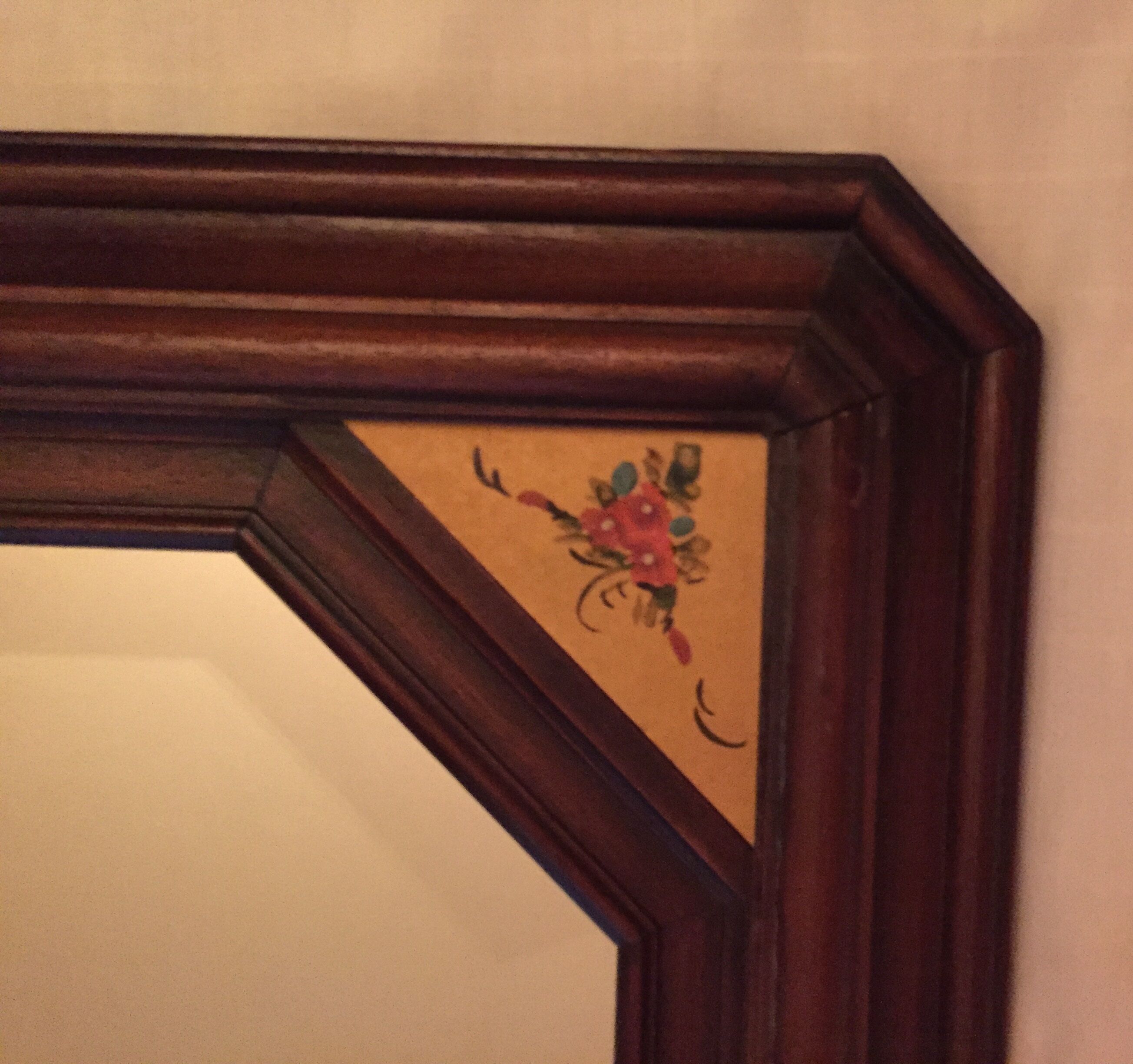 81 x 61 cm wooden mirror