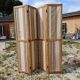 Paravent 4 Vantaux Bois et Tissus Vintage