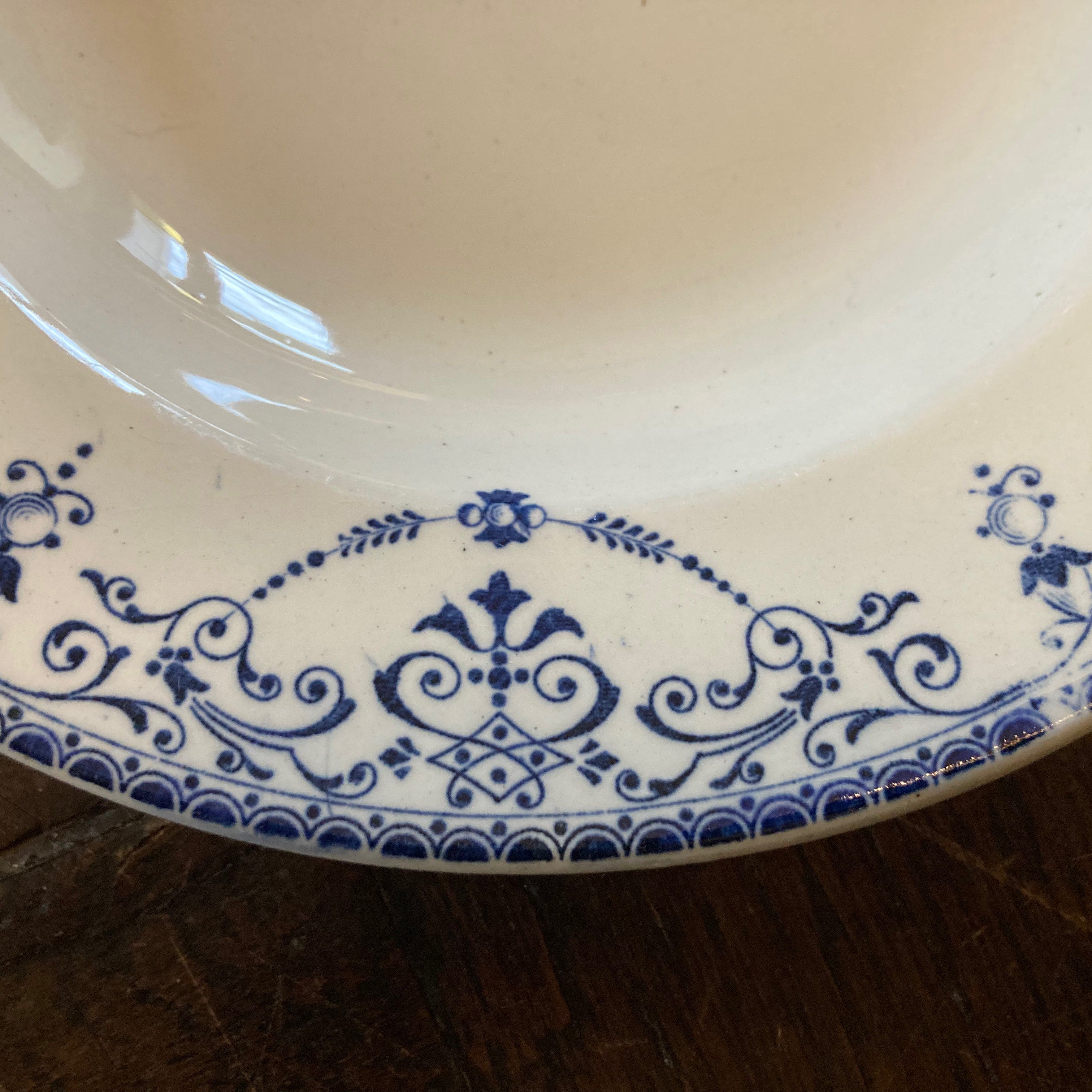 Choisy Le Roi 12 deep plates "Balzac" HB & Cie earthenware