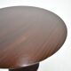 Table à manger ronde en hêtre des années 1960, Tchécoslovaquie