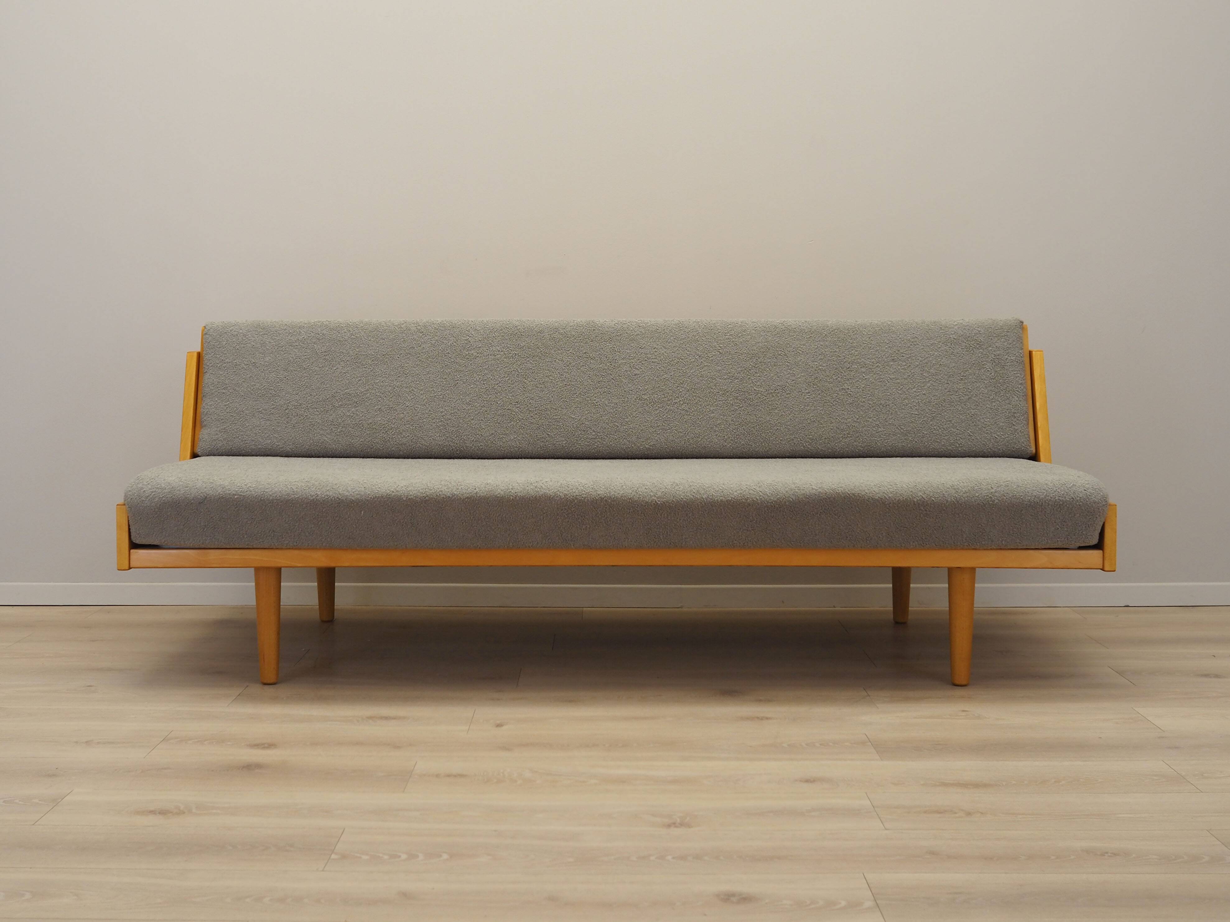 Beech sofa, Danish design, 1960s, designer: Hans. J. Wegner, manufacture: G