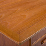 Mid-Century Teak Desk by Gunnar Nielsen for Tibergaard, Denmark, 1960s
