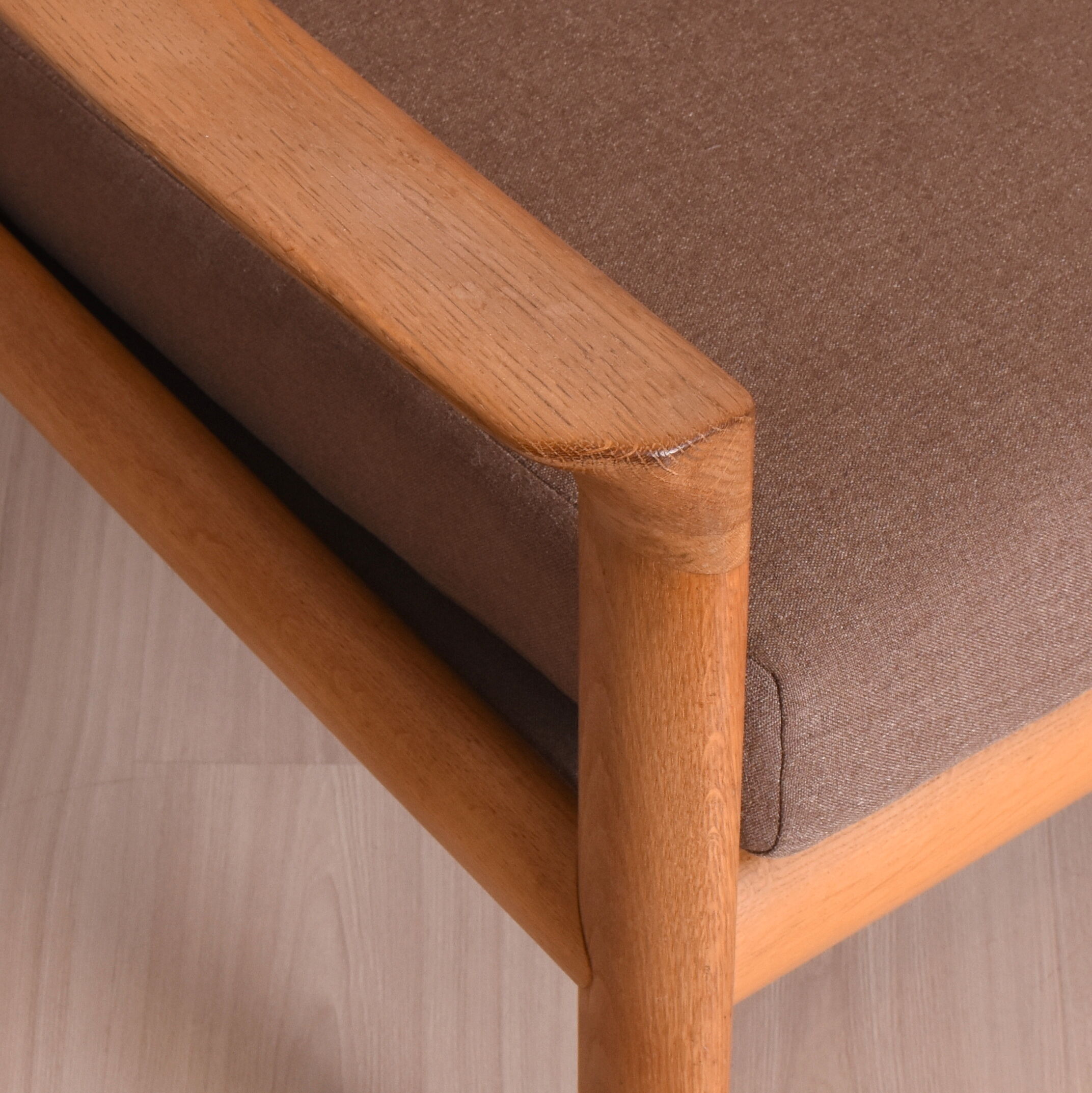 Mid-Century danish oak sofa by Sven Ellekaer for Komfort, 1960s