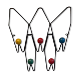 Wall coat rack creation Dupré-Hauser in Montreuil 1958