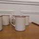 Six ceramic mugs