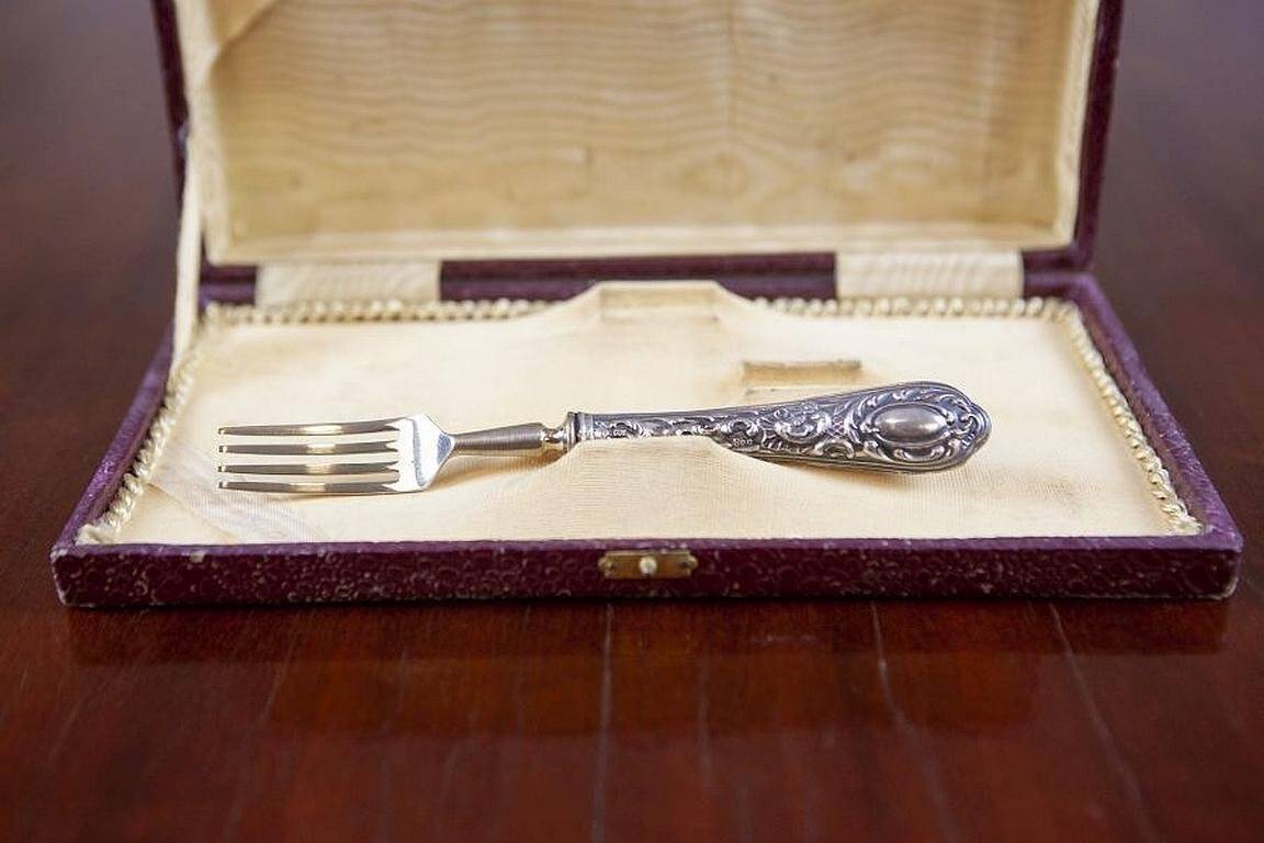 800 Silver Standard Silverware Set, 1930s, Set of 3