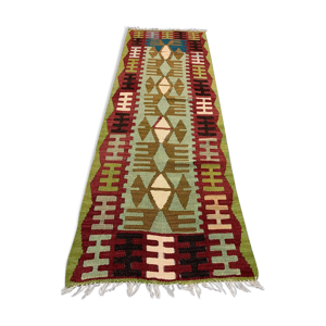 Tapis coureur turc étroit kilim 196x70 cm