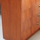 Vintage shoe cabinet teak veneer