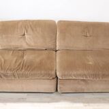 Modular Velvet Sofa by Busnelli, Italy, 1970s