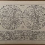 Lithograph engraving on the sky of 1897