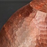 Large vintage hand-carved wooden platter – mahogany, 1960s