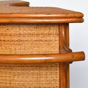 Vintage bar furniture with these two rattan stools from the 1960s/70s