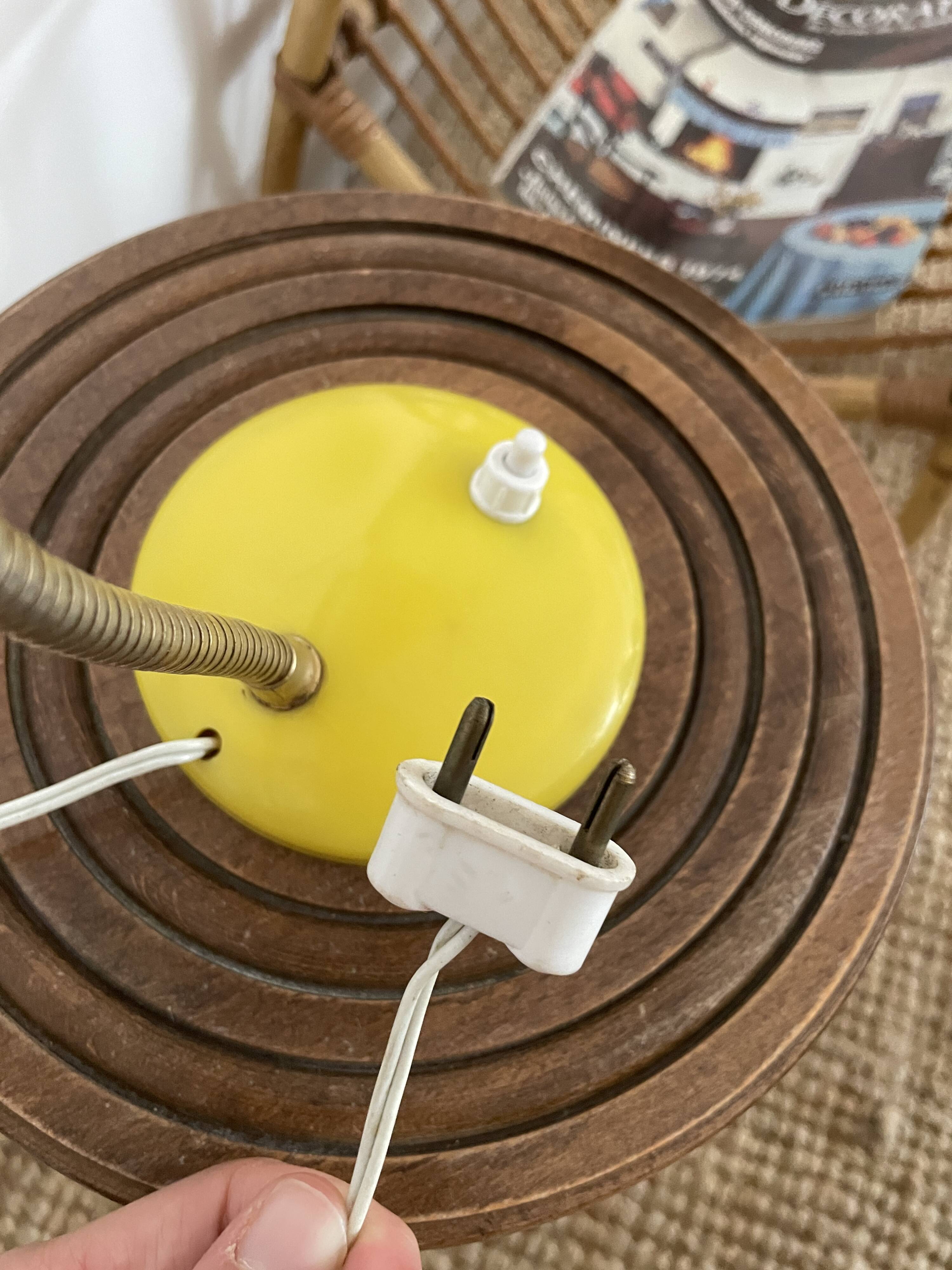 Vintage casserole lamp