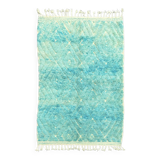 Moroccan blue Berber carpet beni ouarain