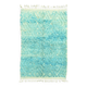Moroccan blue Berber carpet beni ouarain