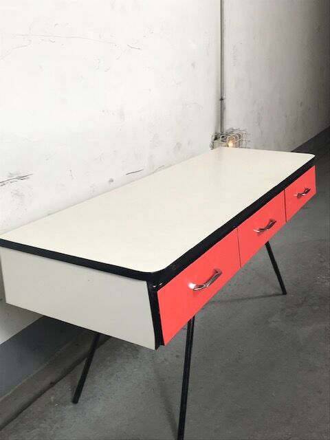 Formica console table 60's