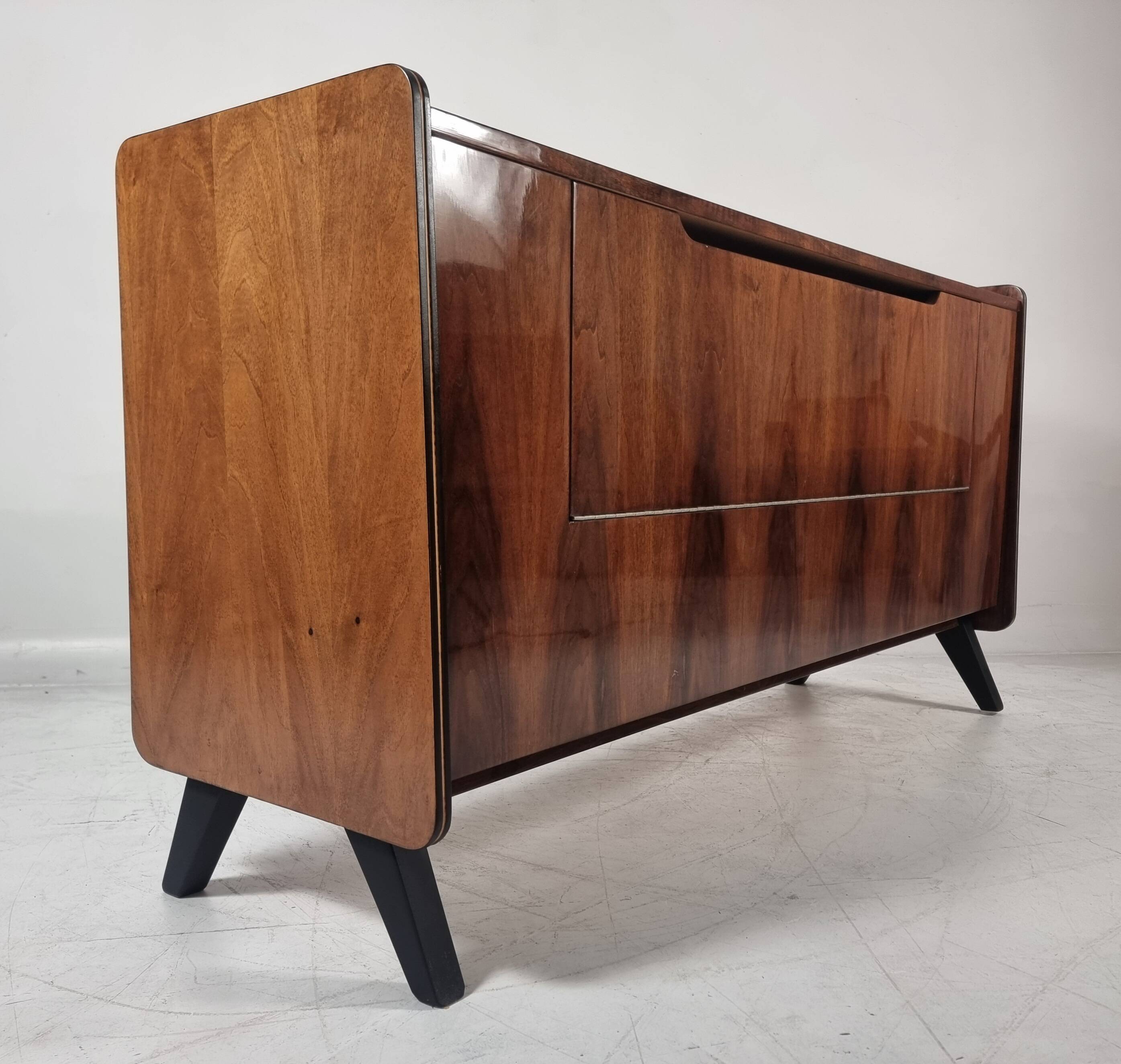 Commode vintage en noyer, 1970