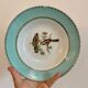 Set of 8 hollow plates vinatge with bird decorations
