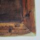 MIroir ancien de style Louis XV en stuc et bois patiné 58x43 cm