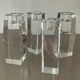 Set of 4 crystal candle holders from the 70s