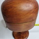 Old wooden hat shape on foot, 1900, 29 cm