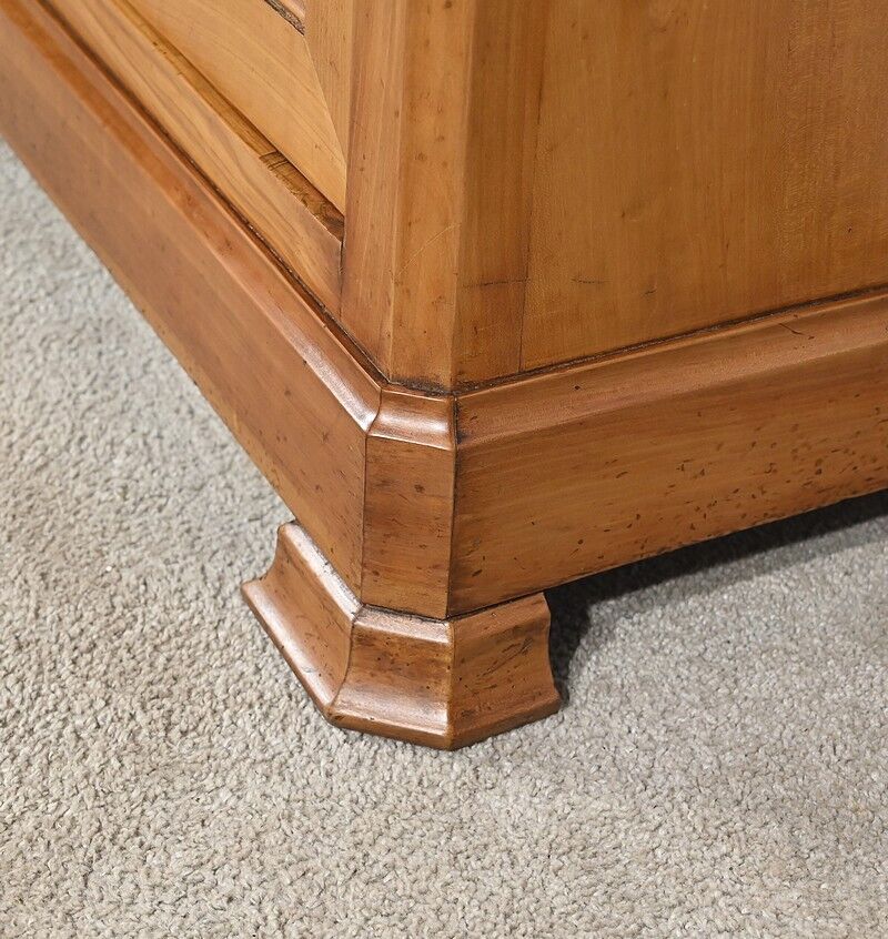 Small two-body library buffet in solid cherry wood – 1900