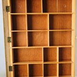 Wooden wall display case