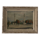 Old painting Paris 1943
