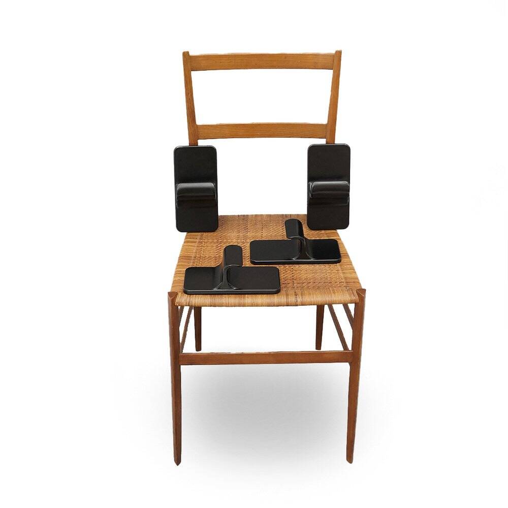 Vintage plastic hangers, 1960s, set of 4