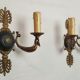 Pair of Empire style bronze sconces