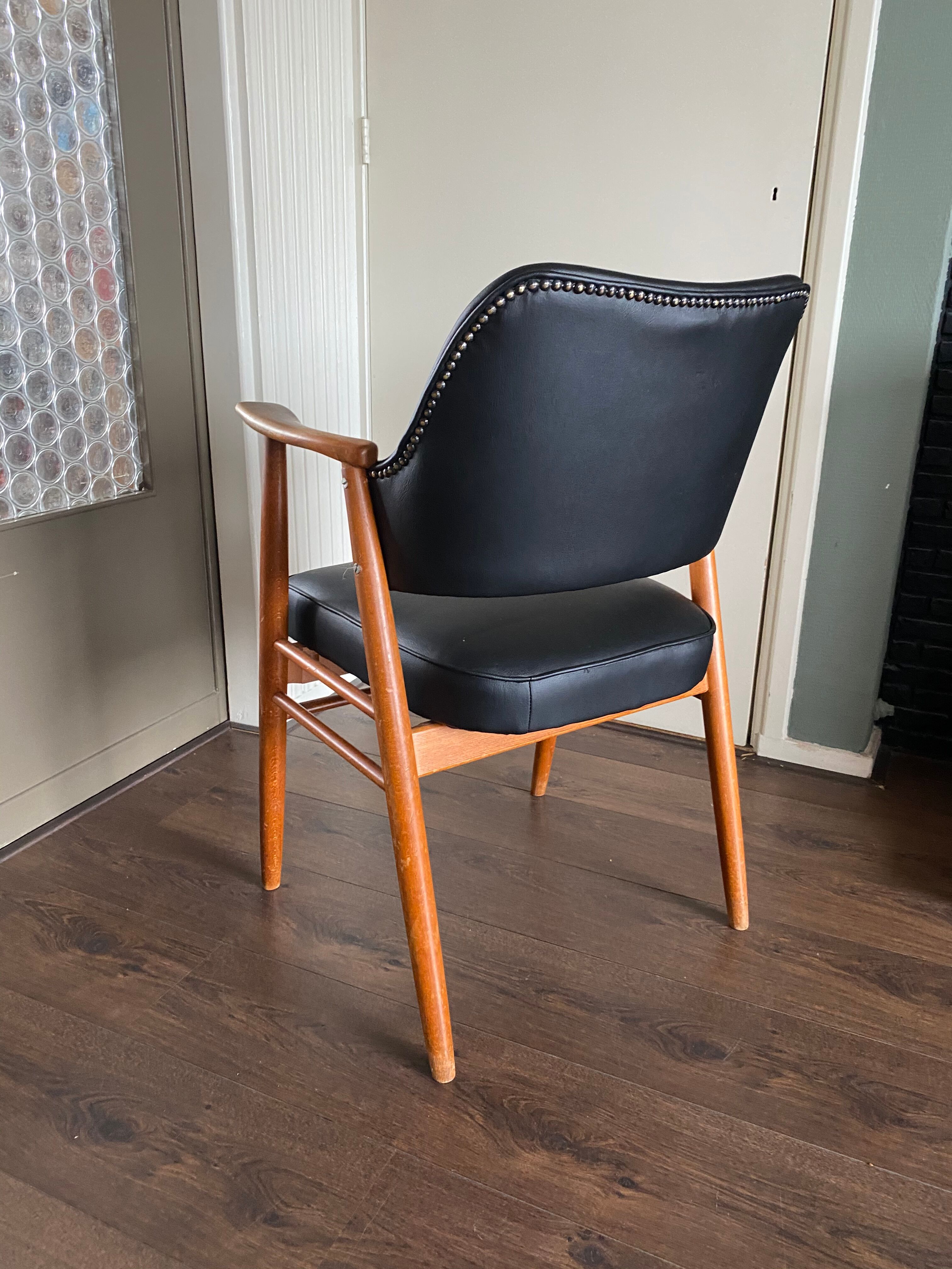 Scandinavian, vintage, teak chair, 1950s