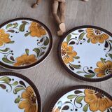 Set 6 assiettes dessert Boch Paradisio 1966