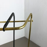 Original midcentury metal brass umbrella stand, Germany, 1950s