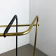 Original midcentury metal brass umbrella stand, Germany, 1950s