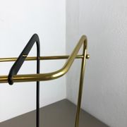 Porte-parapluie en laiton métallique original du milieu du siècle, Allemagne, années 1950