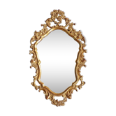 Miroir en bois doré style Louis XV 45x80cm